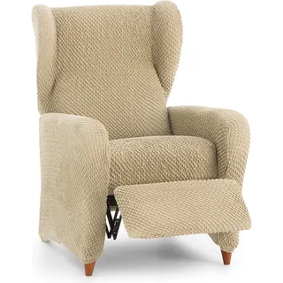ECOMMERC3 Sesselbezug für 1-Sitzer, universell und vielseitig – Sesselbezug in Beige, einfach anzubringen, für Rückenlehne, Sitzfläche und Armlehnen