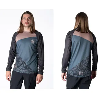 Muc Off Long Sleeve Riders JerseyGrey Stone Leopard XS grau XS