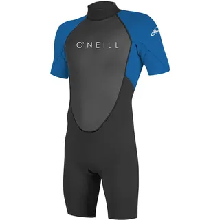 O'Neill Wetsuits Men's Reactor-2 2mm Back Zip Spring Wetsuit, Black/Ocean, M