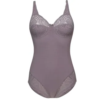 Susa Body ohne Bügel Nizza I Body Shapewear Damen I Frauen Mieder I Softer Bodysuit mit Shaping Effekt I Formt deutlich Taille, Bauch und Po I Frosty Lavender I 85B - 85B