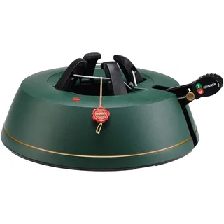 KRINNER Weihnachtsbaum Christbaumständer Comfort M Grün 36cm inkl. Fußpedal-und Einseiltechnik für Baumhöhe bis 2,5m MADE IN GERMANY 94125