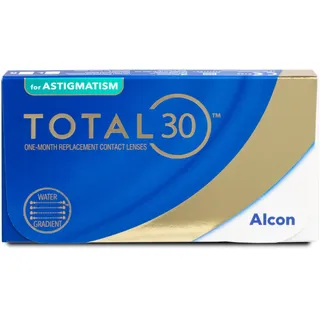 Total 30 for Astigmatism (6er Packung) Monatslinsen (5.75 dpt, Zyl. -1.75, Achse 180 & BC 8.6) mit UV-Schutz