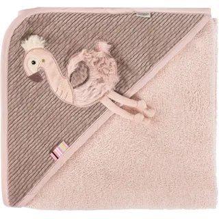 Fehn Kapuzenbadetuch Flamingo