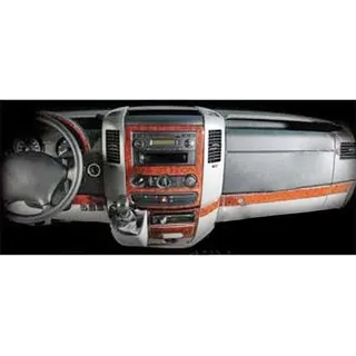 Armaturenbrett-Veredelung für Mercedes Sprinter ab Bj. 2006-2018, 18 Stück