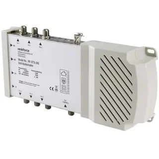 Renkforce RF-STS-360 SAT Multischalter Eingänge (Multischalter): 5 (4 SAT/1 terrestrisch) Teilnehmer-Anzahl: 6 Quad-LNB-tauglich