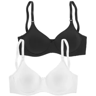 PETITE FLEUR Still-BH Damen schwarz+weiß Gr.100B