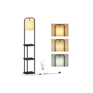 VASAGLE Stehlampe mit Ablagen