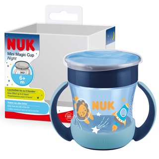 NUK Trinklernbecher Mini Magic Cup Night, (blau)