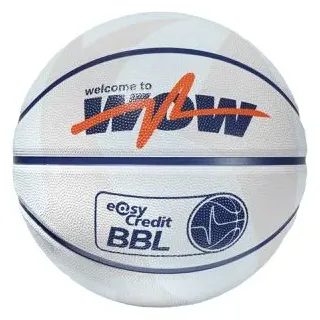 Baden Basketball easyCredit BBL WOW Basic, indoor & outdoor, Größe 7, grau/schwarz, 650 Gramm, Trainingsball