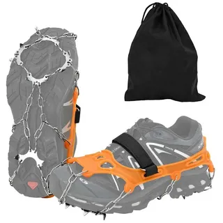 vidaXL Eiskrallen für Schuhe 10 Spikes Orange S
