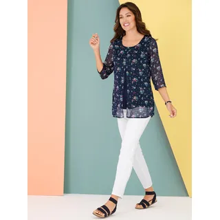 Sieh an! Longbluse blau 46