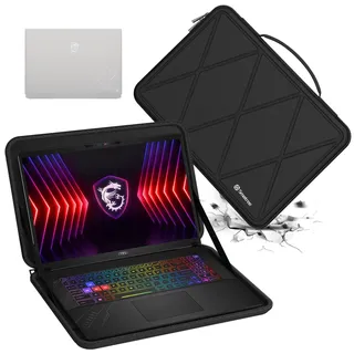 Smatree Hard Eva Schutzhülle Tasche Kompatibel für 17 Zoll MSI Crosshair 17 HX D14V, MSI Pulse 17 AI C1V, MSI Sword 17 HX B14V Slim und Anti-Shock Case Notebook Tasche (X8319)