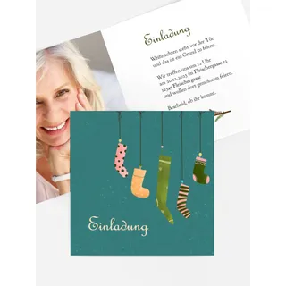 Einladungen Weihnachtskarten selbst gestalten mit Spruch und Fotos im Onlinedesigner bei Meine-Kartenmanufaktur.de