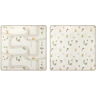 Tiny Love Faltbare Spielmatte Baby, Spielmatte Baby, ab 0 Monaten, Doppelseitig, Leichte und Faltbare Spieldecke, 150 × 150 cm, Weich und Dick (1 cm), Wasserabweisend, Pflegeleicht, Boho Chic