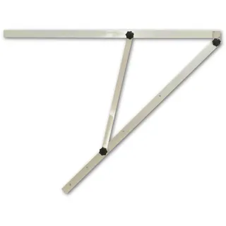hedue® Großwinkel 150 cm - Bauwinkel klappbar für 45°- und 90°-Winkel, Winkel groß aus Aluminium