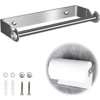 Papierhandtuchhalter, Küchenrollenhalter, Wandpapierspender, Aluminiumfolienspender Für Papier Und Folie, Wand-küchenrollenhalter Mit Abwickelfunktion (graue Farbe).