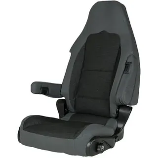 Sportscraft S10.1 Pilotensitz, Stoff Tavoc 2 schwarz/grau, Fahrerseite, mit Lordosenstütze und Sitzheizung