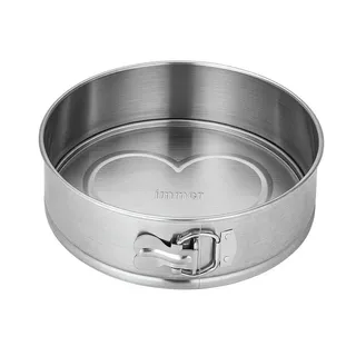 Immer Springform Edelstahl Backform Kuchenform unbeschichtet PFAS-frei 25 cm