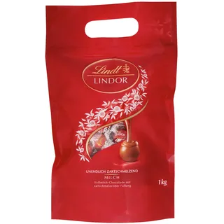 Lindt Lindor XXL Beutel Milch Vollmilch Schokolade Pralinen - 1kg