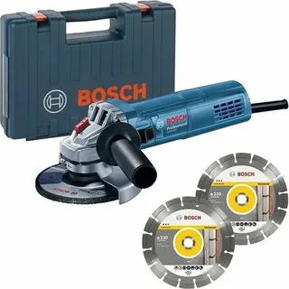 Bosch GWS 880 Professional inknl. 2 x Diamantscheibe + Koffer