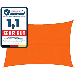 casa pura Wasserabweisendes Sonnensegel Orange