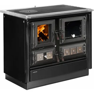 Justus Küchenofen Rustico 90 2.0 Stahl Schwarz 7 kW