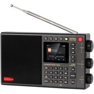 CHOYONG LC90 Multi-Band Smart Internet Radio Tragbares AM/FM, Lang- & Kurzwellenradio mit WiFi, Bluetooth, TF Karte choyoung