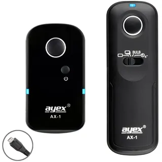 ayex Funkfernsteuerung Fernauslöser AX-1 Fujifilm E2 X-T10 X-M1 X-A3 X-A10 GFX 50S uvm