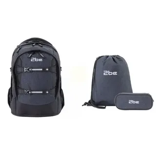 2be Rucksack Schwarz/Grau