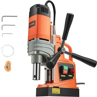 Vevor Profi Kernbohrmaschine Magnetbohrmaschine 1300 W, Kernbohrmaschine Magnetbohreinheit 13000 N 40 mm, 810 U/min Magnetkernbohrsystem für Schiffsbau, Brückenbau, Windkrafterzeugung