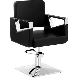 Friseurstuhl 460 570 mm 200 kg Schwarz - Friseurstühle physa