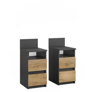 Vicco Nachttisch, Monty, 25 x 59.1 cm 2er Set