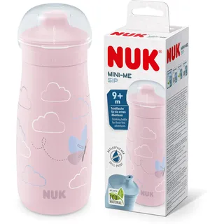 NUK Mini-Me Sip Cup | mit bissfestem Trinkaufsatz 300 ml | rosa