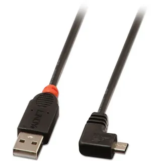 Lindy USB-A auf Micro-USB 0,5 m Schwarz