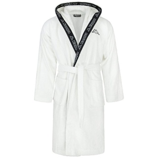 Kappa Bademantel Bathrobe Unisex, Baumwolle weiß XXL