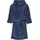 Fleece-Bademantel uni in Marine Gr 98/104
