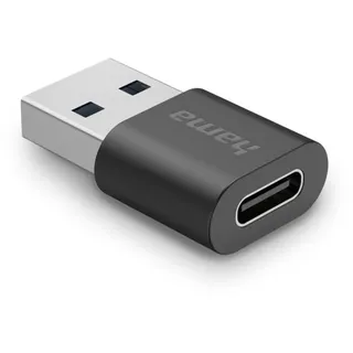Hama USB-A auf USB-C Adapter Schwarz