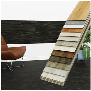 HEXIM - Vinyldielen 0,97m2 Selbstklebend Pvc Wandverkleidung Bodenbelag Holzoptik 91x15cm Paneele: 7 Dielen / 0.97 M2, 9101-2 Obsidian Oak