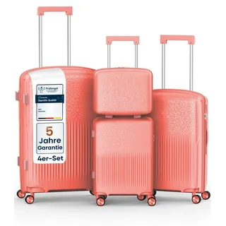 4fly Koffer-Set 4-tlg. rosa/pink/grau