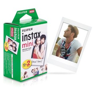 Fujifilm Sofortbildfilm Instax Mini, 8,6 x 5,4cm, weiß, 20 Blatt