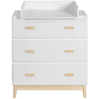 Mobili Rebecca Wickeltisch Weiß Braun, Skandinavisch Zu Montieren