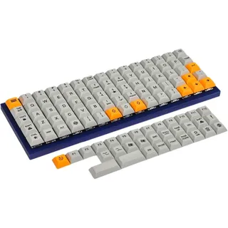 YMDK 75 Tasten DSA Dye Sub PBT Tastenkappen, geeignet für Ortholinear Layout MX Keyboard XD75 ID75 Planck Preonic Niu40 (nur Tastaturkappe)