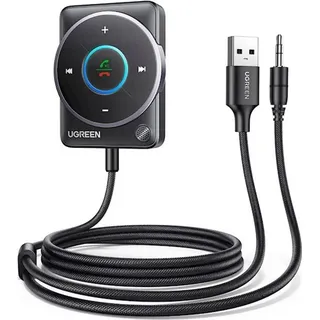 UGREEN Bluetooth-Adapter 5.4 Ugreen Cm723, Usb + 3,5-mm-miniklinkenanschluss, Eingebautes Mikrofon (schwarz)