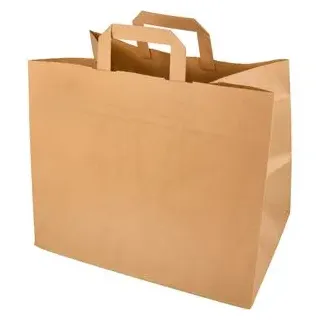 Papstar Papier-Tragetaschen braun 32,0 x 27,0 cm