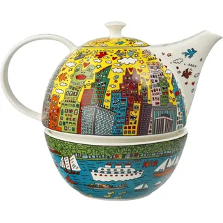 GOEBEL Teekanne mit Stövchen James Rizzi - My New York City Sunset 1,2 l (1.20 l)