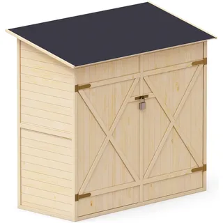 upyard Geräteschuppen 1,50 x 0,70 m Natur