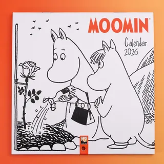 Flame Tree Gift Moomin Mini Wall Calendar 2026 (Art Calendar)