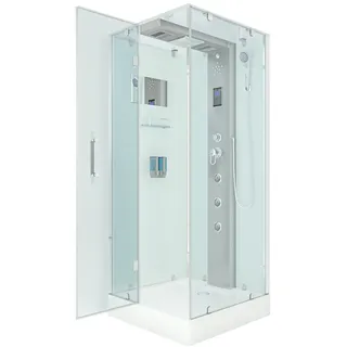 AcquaVapore Dampfdusche Duschtempel Sauna Dusche Duschkabine D38-20L2-EC 100x100
