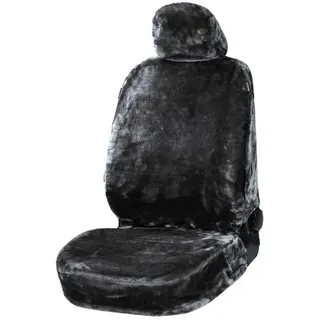 Walser Sitzbezug Teddy, Plüschfell - grau