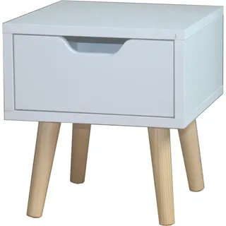 Hti-Living Nachtschrank Thekla 29,7 x 45 x 29,7 cm Weiß